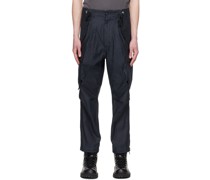 Navy Fatigue Overwrap Trousers