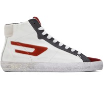 White & Red S-Leroji Sneakers