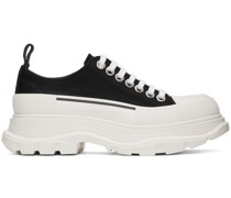 Black & White Slick Sneakers