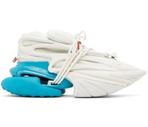 White & Blue Unicorn Sneakers