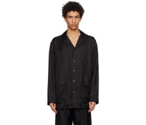 Black Barocco Pyjama Shirt