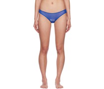 Blue Wet Script Briefs
