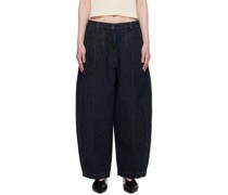 Navy High-Rise Jeans