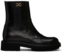 Black Oreste Leather Boots