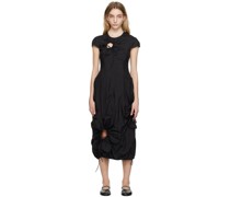 Black Flower Maxi Dress