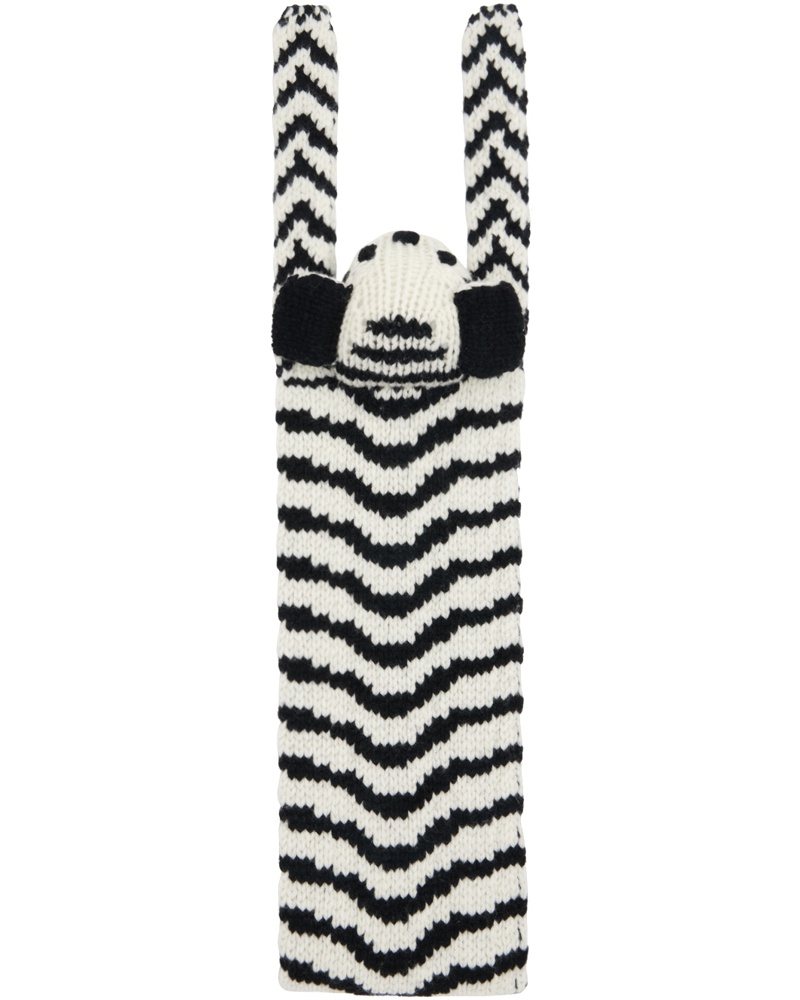 Kenzo Damen White Striped Scarf Kenzo Damen White Striped Scarf