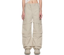 SSENSE Exclusive Taupe Hard Cargo Pants