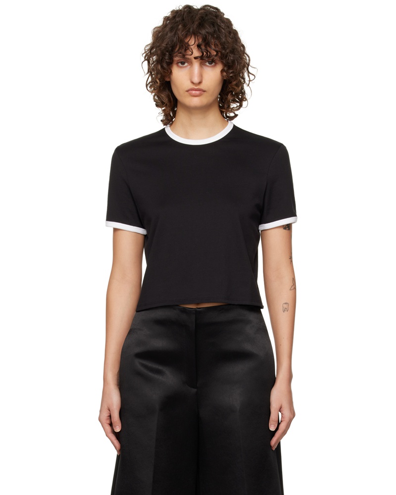 Theory Damen Black Ringer T-Shirt