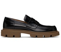 Black & Tan Ivy Loafers