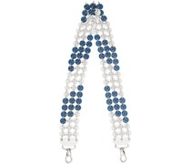 Blue & White Button Belt