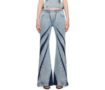 Blue Darted Jeans