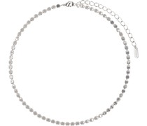 Silver #5870 Flat Dot Choker
