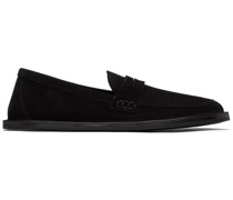 Black Cary Suede Loafers