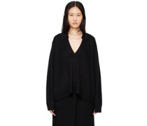Black Spread Collar Polo