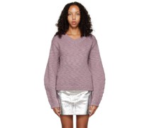 Purple V-Neck Sweater