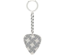 SSENSE Exclusive Silver Chain Guitar Pick Single Earring