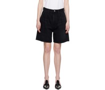 Black Maritzy Denim Shorts