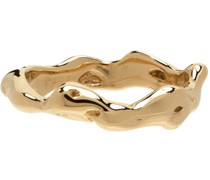 SSENSE Exclusive Gold Lava Band Ring