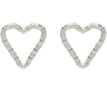 Silver Heart Willow Earrings
