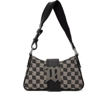 Taupe Small Jacquard Monogram Bag