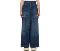 Indigo Paneled Jeans