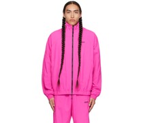 Pink Zip Track Jacket