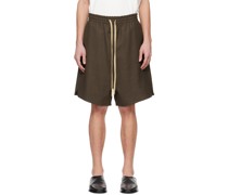 Brown Relaxed Shorts