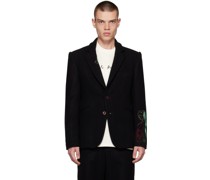 Black Sanpa Tree Blazer