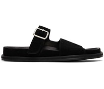 Black Sole Sandals