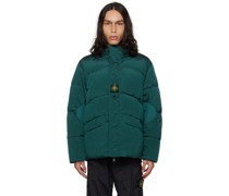 Green Quilted Reversible Down Jacket