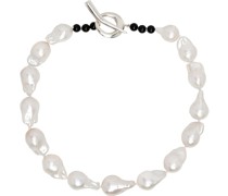 White Baroque Pearl Collar Necklace