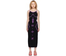 Black Hidden Weapon Midi Dress