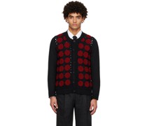 Black & Red Rose Cardigan