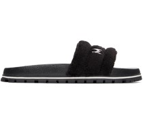 Black 'The Terry Slide' Sandals