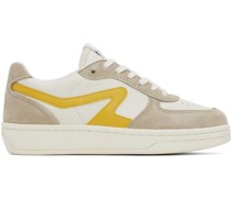 Off-White & Gray Retro Court Sneaker