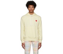 Yellow Jersey Heart Patch Hoodie