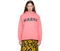 Pink Printed Hoodie