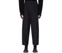 Black Elasticized Trousers