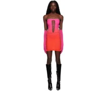 Pink Seamless Gradient Shapewear Boob-Tube Dress