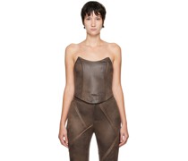 SSENSE Exclusive Brown Corset Camisole