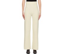 Off-White Ribbed Lounge Pants