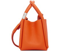 Orange Lotus 12 Top Handle Bag