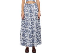 Blue Idalino Maxi Skirt