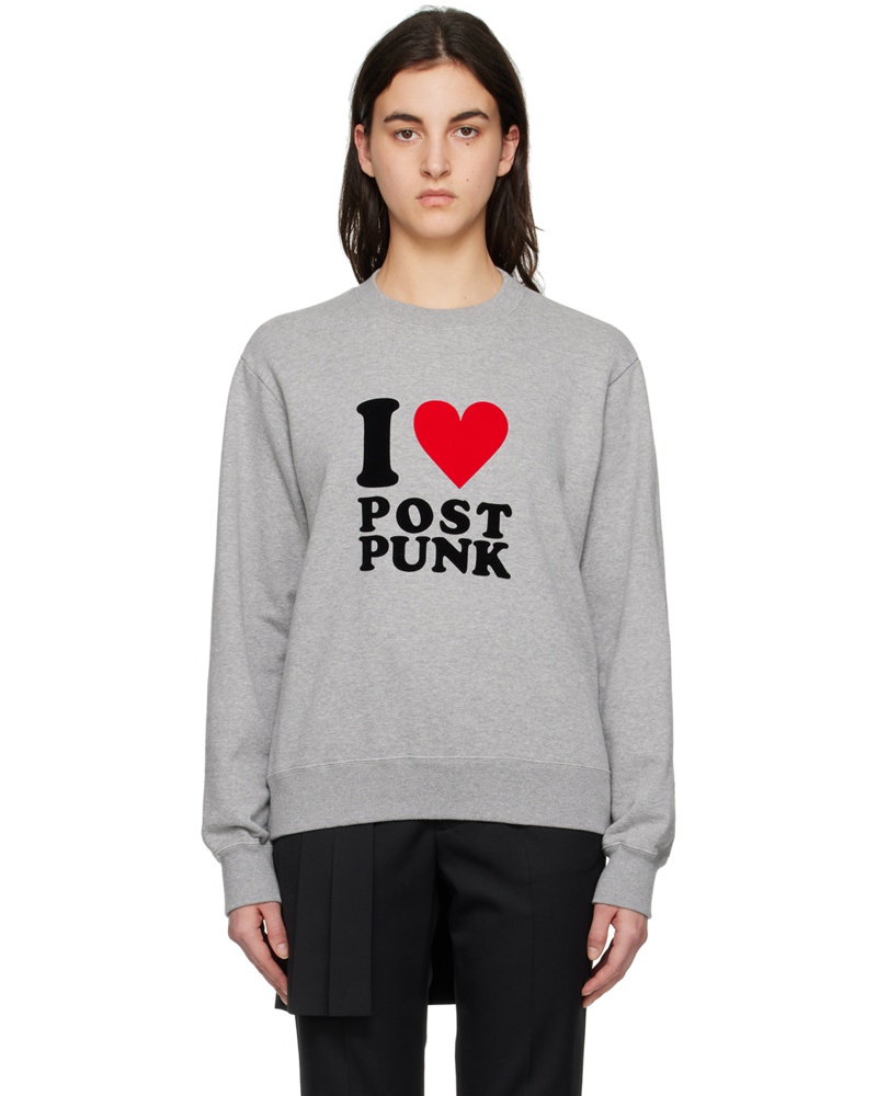 Undercover Damen Gray Felted Sweatshirt