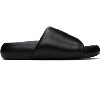 Black Pouf Sandals