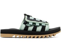Black & Green DAO-2ab2 Sandals
