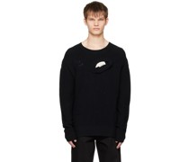 Black Distressed Sweater