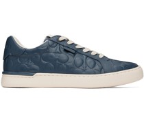 Navy Lowline Signature Sneakers