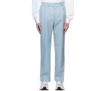 Blue Deconstructed Trousers