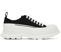 Black & White Tread Slick Sneakers